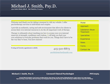 Tablet Screenshot of drmichaeljsmith.com